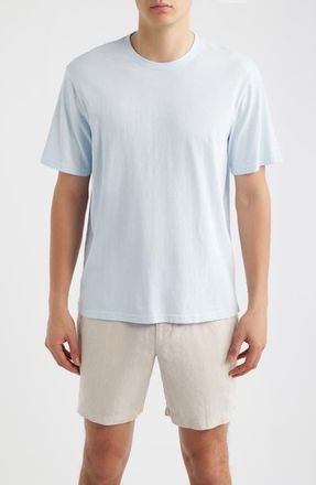 Nordstrom Slub Cotton Crewneck T-Shirt in Blue Diamond at Nordstrom, Size Xxx-Large