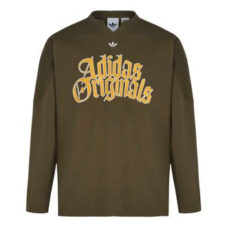 adidas OG M Tee LS T-Shirt Asia Sizing Olive Strata KT3038