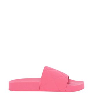 Bottega Veneta Pink Rubber Slides