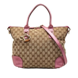 Gucci Pre-owned Gucci GG Canvas Heart Bit Satchel Ladies 269957.520981