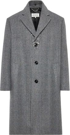 Maison Margiela Abrigo con Flecos a Cuadros - Coats - Hombre - Gris - M