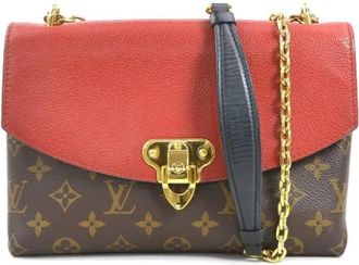 Louis Vuitton Tweedehands Canvas Louis Vuitton tassen - Dames - Vintage Schoudertas - Bruin - ONE Size - Leer - Vintage
