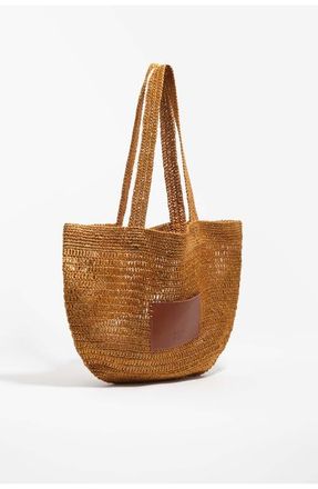 Bimba & Lola Large plaited bag in Gold at Nordstrom