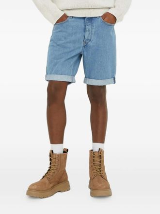 Won Hundred cuffed-hem shorts - men - Fabric - 32 - Blue