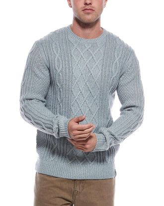 Weatherproof Vintage Weatherproof Vintage Wool-Blend Mixy Cable Knit Crewneck Sweater