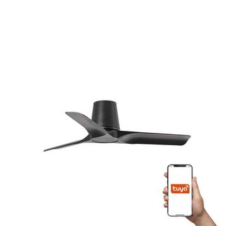Netlighting Hey Tub Small 90cm Smart Ceiling Fan Black