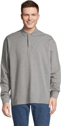SOLS Unisex Polo Heritage Polycotton Collared Sweatshirt voor volwassenen (Grijze Melange)