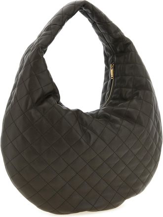 Saint Laurent Womens Brown Lamb Leather Shoulder Bag