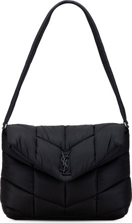 Saint Laurent Pre-owned Womens Puffer Shoulder Bag - Black Textile - One Size