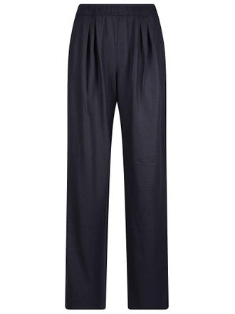 Pinko Wide-Leg Pants with Relaxed Silhouette and Pleated Front