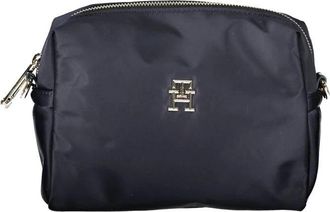 Tommy Hilfiger Blauwe Handtas met Afneembare Riem - Dames - Toilettassen - Blauw - ONE Size - Polyester - Tassen
