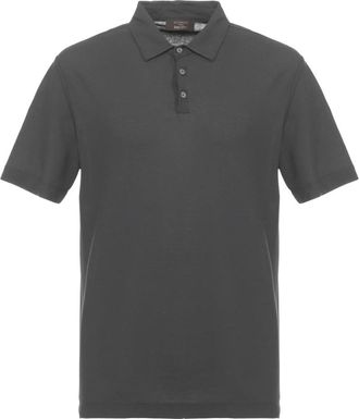 Zanone Tops, Heren, Grijs, L, Katoen, Ice Cotton Polo