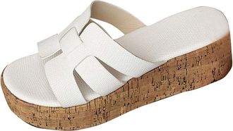 Generic White Open Toe Sandals with Platform Base and Stable Design for A Confident and Comfortable Stride
