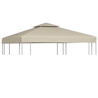 vidaXL Cubierta De Repuesto De Cenador 310 G/m&sup2; Beige 3x3 M Vidaxl Beige
