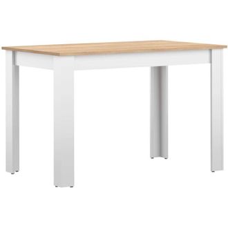 TemaHome Symbiosis Nice, Tavolo da pranzo, bianco e rovere naturale 110x70x73,1 cm
