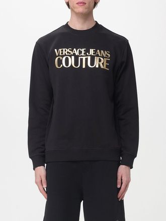 Versace Jeans Couture Cotton Crewneck Sweatshirt with Logo