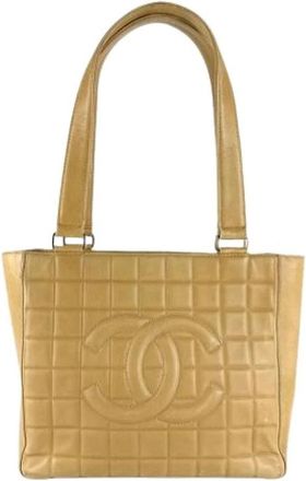 Chanel Pre-owned Tote Bags, female, Beige, Size: ONE SIZE Pre-owned Vintage Tote Bag