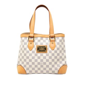 Louis Vuitton Pre-owned Womens Damier Azur Hampstead Pm - Light Grey Textile - One Size