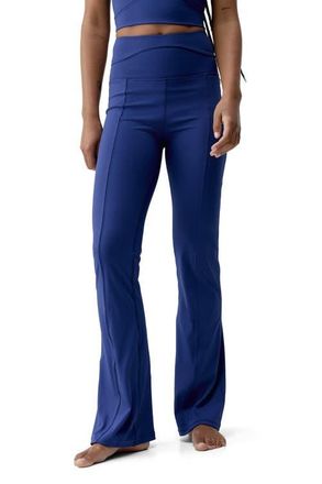 Born Living Yoga Saori Performance High Rise Sport Legging in Next Blue at Nordstrom, Size X-Large Eu
