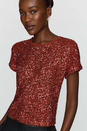 Maeve Sequined Baby Tee