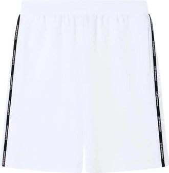 Emporio Armani Logo Series Bermuda Shorts - Heren - Bermuda - Wit - M - Katoen - Korte Broeken