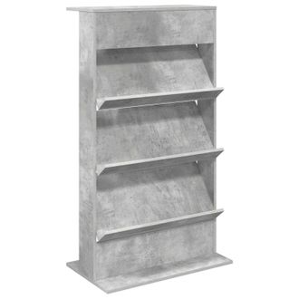 vidaXL Estante De Revistas Gris Concreto 70 X 41 X 126 Cm Vidaxl