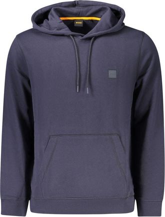 HUGO BOSS Mens Hooded Pullover Drawstring - Purple Cotton - Size Medium