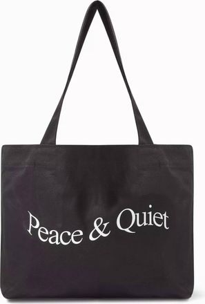 Museum of Peace and Quiet Mens Wordmark Tote In Black
