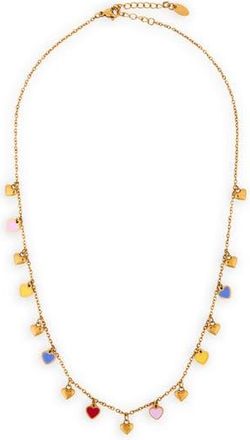 Saachi Heart Charm Necklace in Gold at Nordstrom Rack