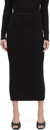 Favorite Daughter The Feel Good Knit Maxi Skirt in Black at Nordstrom, Size X-Large
