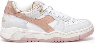 Diadora White Grey Leather B.560 Sneakers