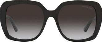 Michael Kors Gray Gradient Square Ladies Sunglasses MK2140 30058G 55