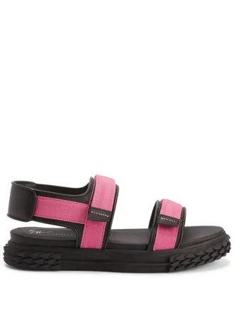 Giuseppe Zanotti Sandali Blabber Gummy con strappo - Nero