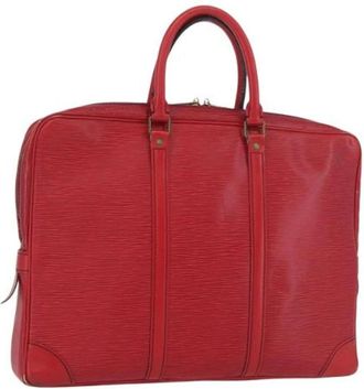 Louis Vuitton Pre-owned Vintage Lederen Handtas - Dames - Vintage Handtas - Rood - ONE Size - Leer - Vintage