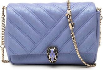 Bulgari Pre-owned Bvlgari Leather Serpenti Cabochon Chain Crossbody Ladies EFLFQILO2ZFVUZSO