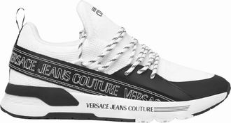Versace Mens Dynamic Low-Top White Runner Sneakers - Size: 10