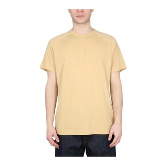 Ymc You Must Create Tops, Heren, Beige, M, Katoen, Cotton Jersey T-Shirt