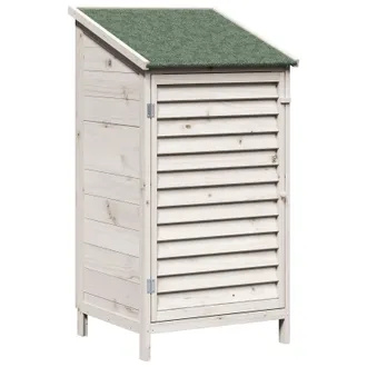 vidaXL Cobertizo De Jard&iacute;n Blanco 59,5 X 56 X 113,5 Cm Vidaxl