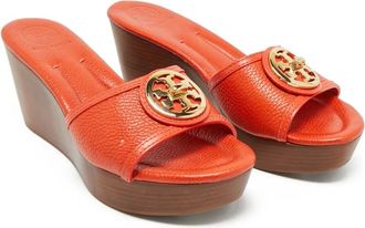 Tory Burch Sandali Selma con zeppa - Arancione