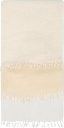 Issey Miyake Slits Cotton Stole - White - One Size