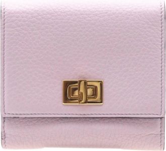 Fendi Pink Leather Wallet (Bi-Fold) (Pre-Owned)