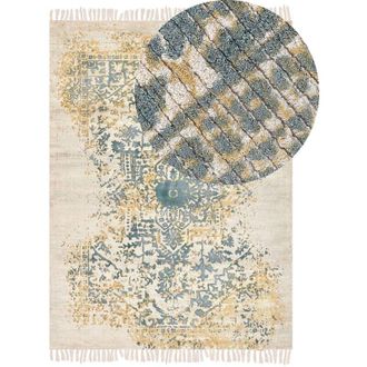 Beliani Rug BOYALI Dark Green 160 x 230 cm Viscose