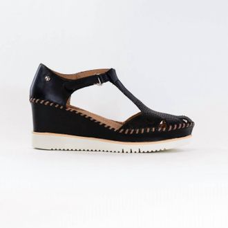 Pikolinos Womens Aguadulce Wedge Sandals In Black