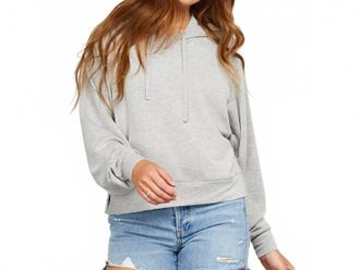 Gentle Fawn Pullover Hoodie In Light Steel Grey