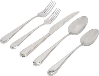 Gibson Home Claudine 20 Piece Stainless Steel Flatware Set in Silver