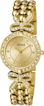 Guess Accessoires, Dames, Geel, ONE Size, Ribbon Analoog Horloge