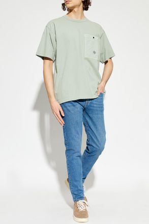 Stone Island T-shirt With Pocket, Mens, Green