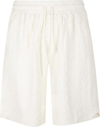Dr&ocirc;le de Monsieur Monogramme Short - Heren - Korte Broeken - Wit - S - Korte Broeken