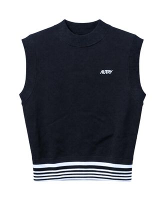 Autry Knitted Blue Womens Vest