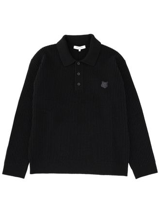 Maison Kitsun&eacute; Lang&auml;rmliges Poloshirt von Maison Kitsun&eacute;